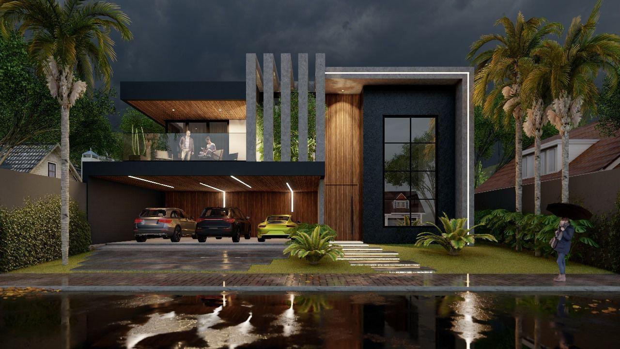 Projeto 3D de residência de alto padrão