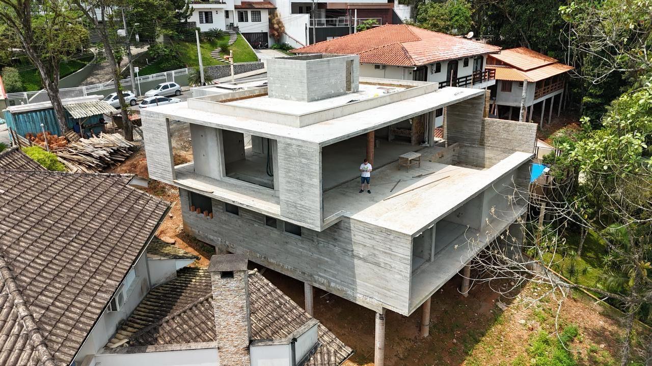 Estrutura de concreto de residência em Joinville